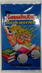 2022 BOOK WORMS Sticker Card Pack Topps Garbage Pail Kids 8 Stickers Per Pack! (Retail -Mega Box Pack)