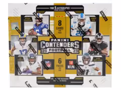 2023 Panini Contenders NFL Football Trading Cards Hobby Box (5 Autos & 26 Packs x Cards Ea)