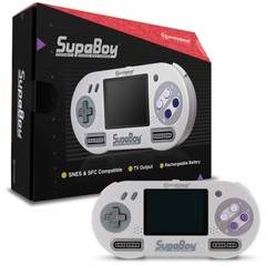 SNES SupaBoy Portable Pocket Super Nintendo Entertainment System Console w/ Case, Rechargeable Battery & $20 Gift Card