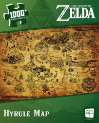 The Legend of Zelda: Hyrule Map - Puzzle (1000pcs)