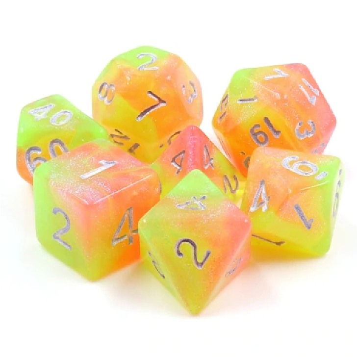 Summers Joy Dizzy HD Polyhedral 7 Dice Set