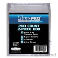 Sliding 2-Piece Clear Ultra-Pro 200 Card Box