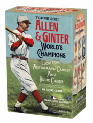 2021 Topps Allen & Ginter World's Champions MLB Baseball Trading Cards Blaster Box