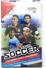 2022 Topps MLS Soccer Hobby Box (24 Packs/8 Cards: 3 Autos or Mems; 14 Inserts)