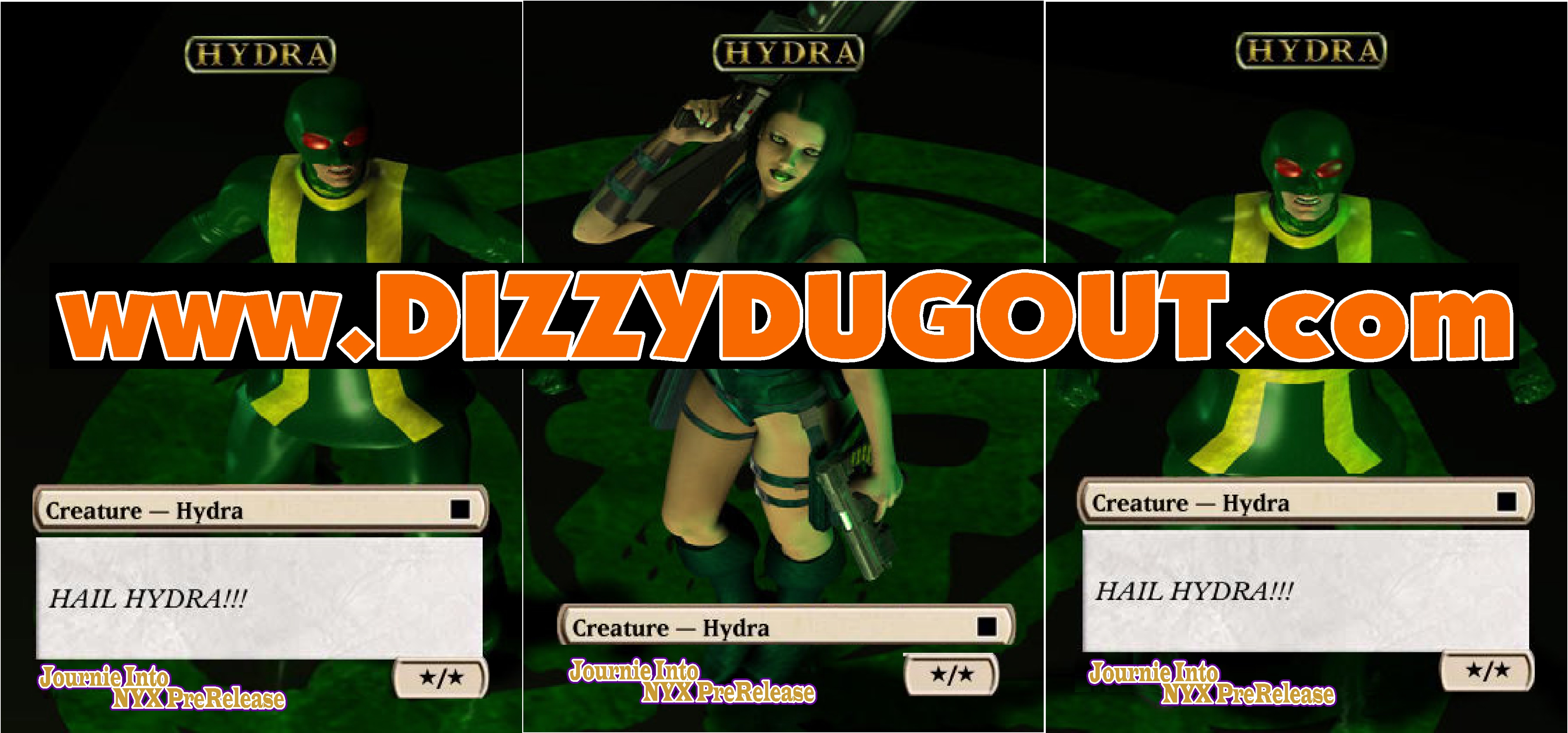 Hydra Token Triptych Set