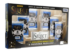 2024-25 Panini Select FIFA Soccer Trading Cards Super Box (6+1 Packs)
