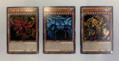 Yu-Gi-Oh! Egyptian God Card Set of 3 - Legendary II Ultra Rare Limited Edition LDK2-EN001, EN002 & EN003 (Playable Back) in Cust