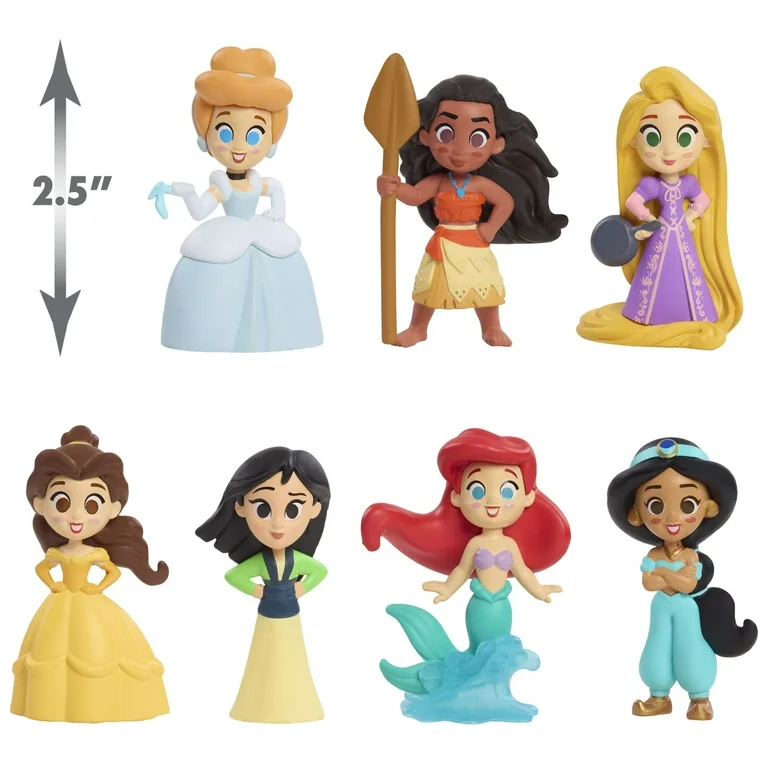 Disney Princess Collectible Figure Set 7 Pieces