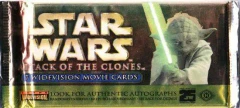 2002 Star Wars Attack of the Clones Widevision Topps Trading Card Pack