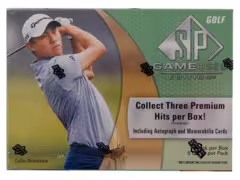 2024 Upper Deck SP Game Used Golf Trading Cards Hobby Box (1 Auto & 2 Memorabilia)