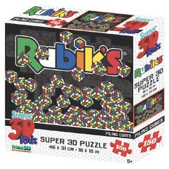 Rubik’s Super 3D Puzzle: Piling Cubes — 150 piece 3-D Jigsaw Puzzle