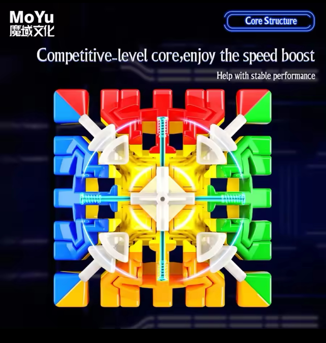 Rubiks Mei Long MoYu 7v2 WCA 7x7x7 Speedcube Stickerless