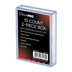 2 Piece 10 Count Clear Card Storage Box
