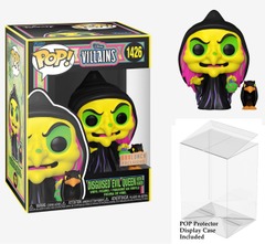 Funko Pop! Disney: Villains - Disguised Evil Queen with Raven #1426 - BoxLunch Exclusive Blacklight w/Pop Protector