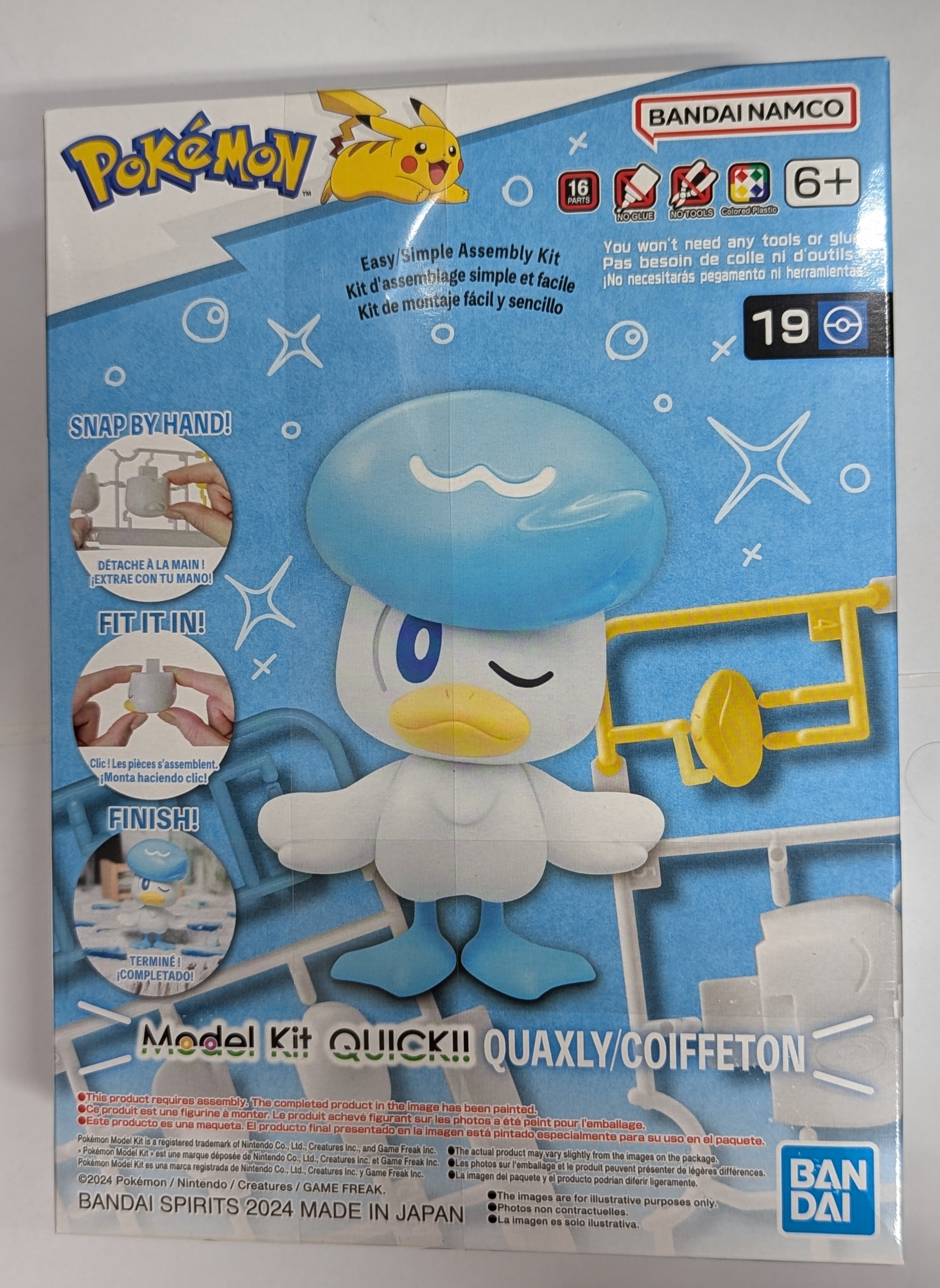 Bandai Namco Pokemon  - Quick!! Quaxly - Model Kit