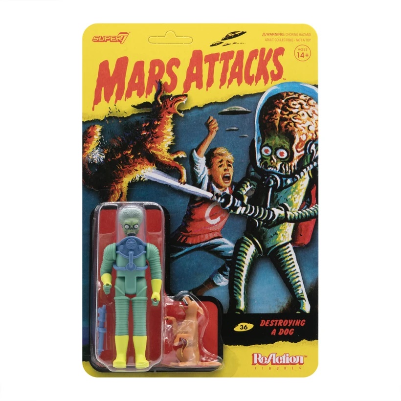 Mars Attacks Reaction Figures Set of 3