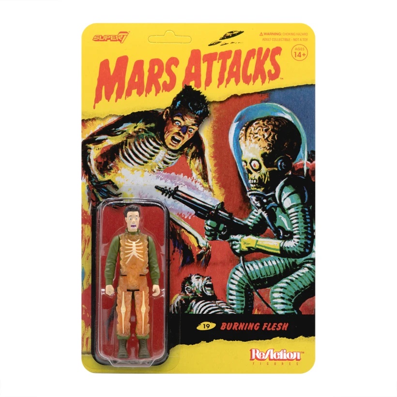 Mars Attacks Reaction Figures Set of 3