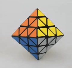 Rubik's LanLan FTO Speedcube 3x3 Face Turning Octahedron Cube Diansheng Classic Black