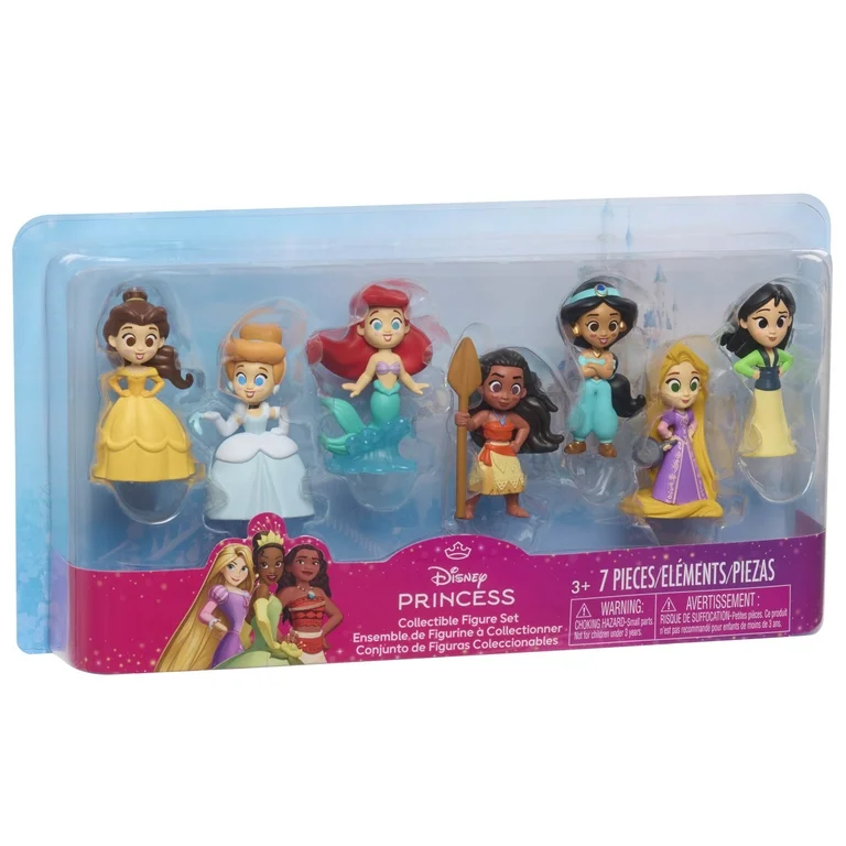 Disney Princess Collectible Figure Set 7 Pieces