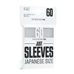 GameGenic Sleeves: Just Sleeves - WHITE Jap. Size