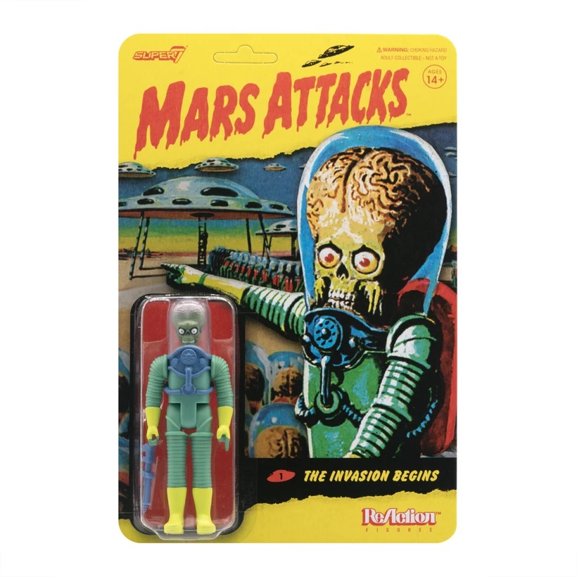 Mars Attacks Reaction Figures Set of 3