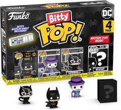 Funko Pop! Bitty Pop: Batman - 4 pack box - Batman, The Joker, Catwoman & Mystery Chase