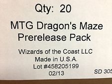 MTG Dragons Maze PreRelease Tournament Case (20 Kits)