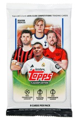 2024/25 Topps Flagship UEFA Club Competitions Soccer Trading Cards Blaster Pack (8 Cards)