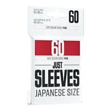 GameGenic Sleeves: Just Sleeves - RED Jap. Size
