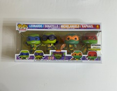 Funko Pop! Movies: Teenage Mutant Ninja Turtles - Mutant Mayhem Boxed Set of 4 #1391, 1394, 1395, 1396 - Amazon Exclusive Glows in the Dark