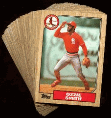 St. Louis Cardinal 1987 Topps Complete Team Set