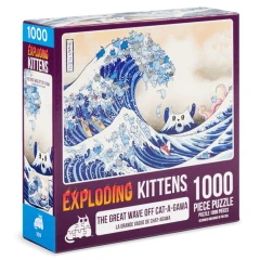 Exploding Kittens: Great Wave of Cat-a-gawa 500pc Puzzle