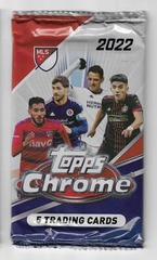 2022 Topps Chrome MLS Soccer Trading Cards Blaster Pack (5 Cards)