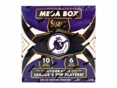 2024-25 Panini Select Premier League EPL Soccer Trading Cards Mega Box (6 Packs Orange Ice Parallels)