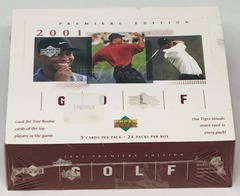 2001 Upper Deck PGA Golf Trading Cards Premier EditionRed Box (24 Packs / 24 Tiger RC )