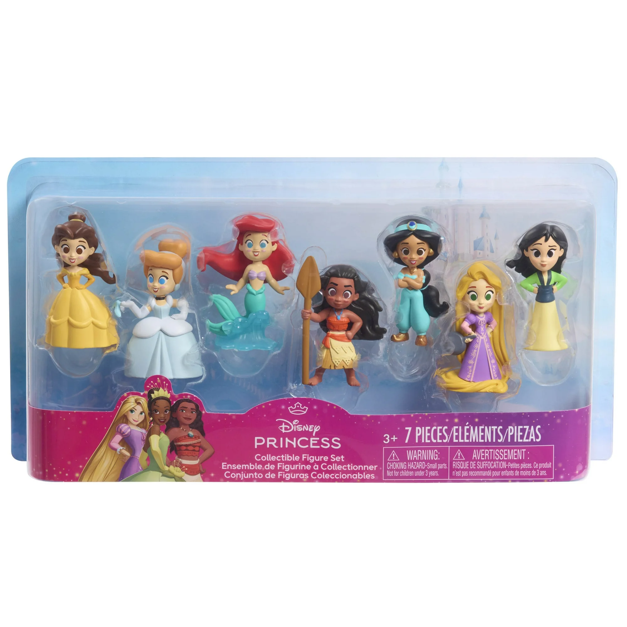 Disney Princess Collectible Figure Set 7 Pieces