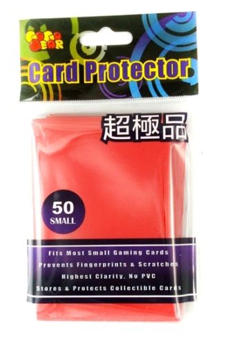GoGo Gear Small Size Premium Card Protector Sleeves Red (50 ct)