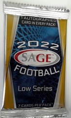 2022 Sage Hit Premier Draft Low Series Hobby Pack - 1 Auto per Pack