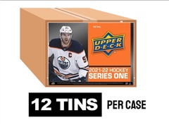 2021/22 Upper Deck Series 1 Hockey Tin Box - 12ct. Case