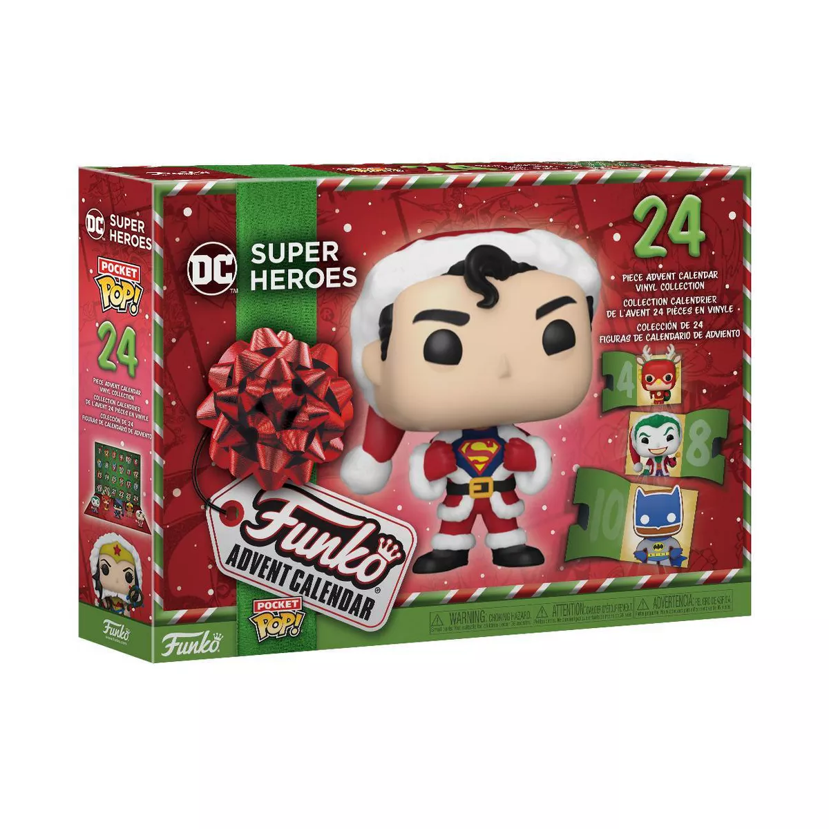 DC Super Heroes Funko Advent Calendar 24 Pocket Pop! Figure Blind Door Countdown