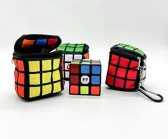 Rubik’s Cube Plush Protector Bag 2-Sided Dice Bag KeyChain Backpack Charm UnOfficial