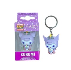 Pocket Pop! Keychain: Hello Kitty - Kuromi (White Hoodie Cosplay)