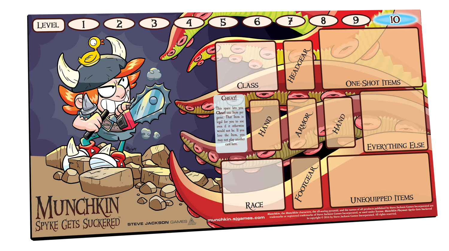 Munchkin Playmat: Spyke Gets Suckered