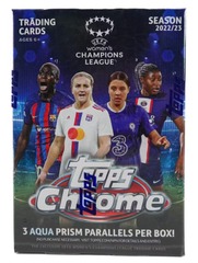 2022/23 Topps Chrome UEFA Women’s Champions League Soccer Trading Cards Blaster Box (8 Packs)