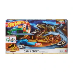 Hot Wheels Jurassic World Clash 'N Crash Track Set