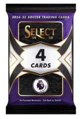 2024-25 Panini Select Premier League EPL Soccer Trading Cards Blaster Pack (4 Cards)