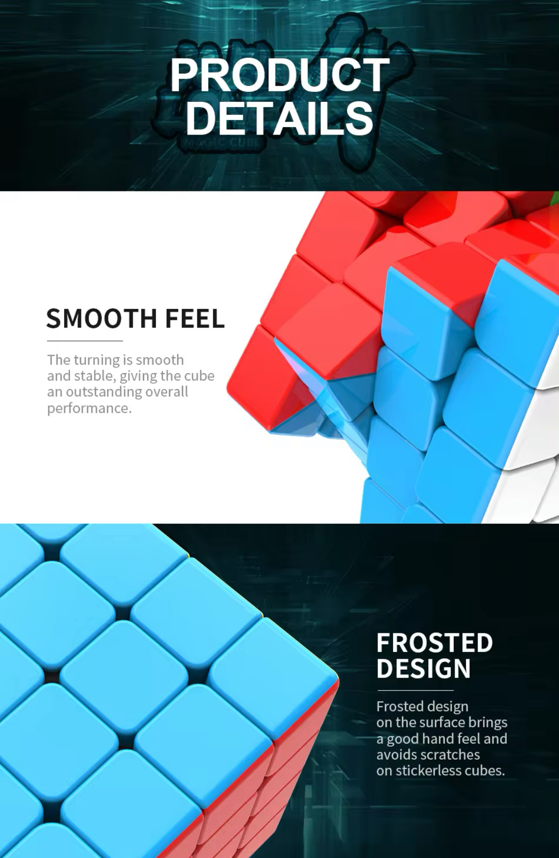 Rubiks Mei Long MoYu 4 WCA 4x4x4 Speedcube Stickerless
