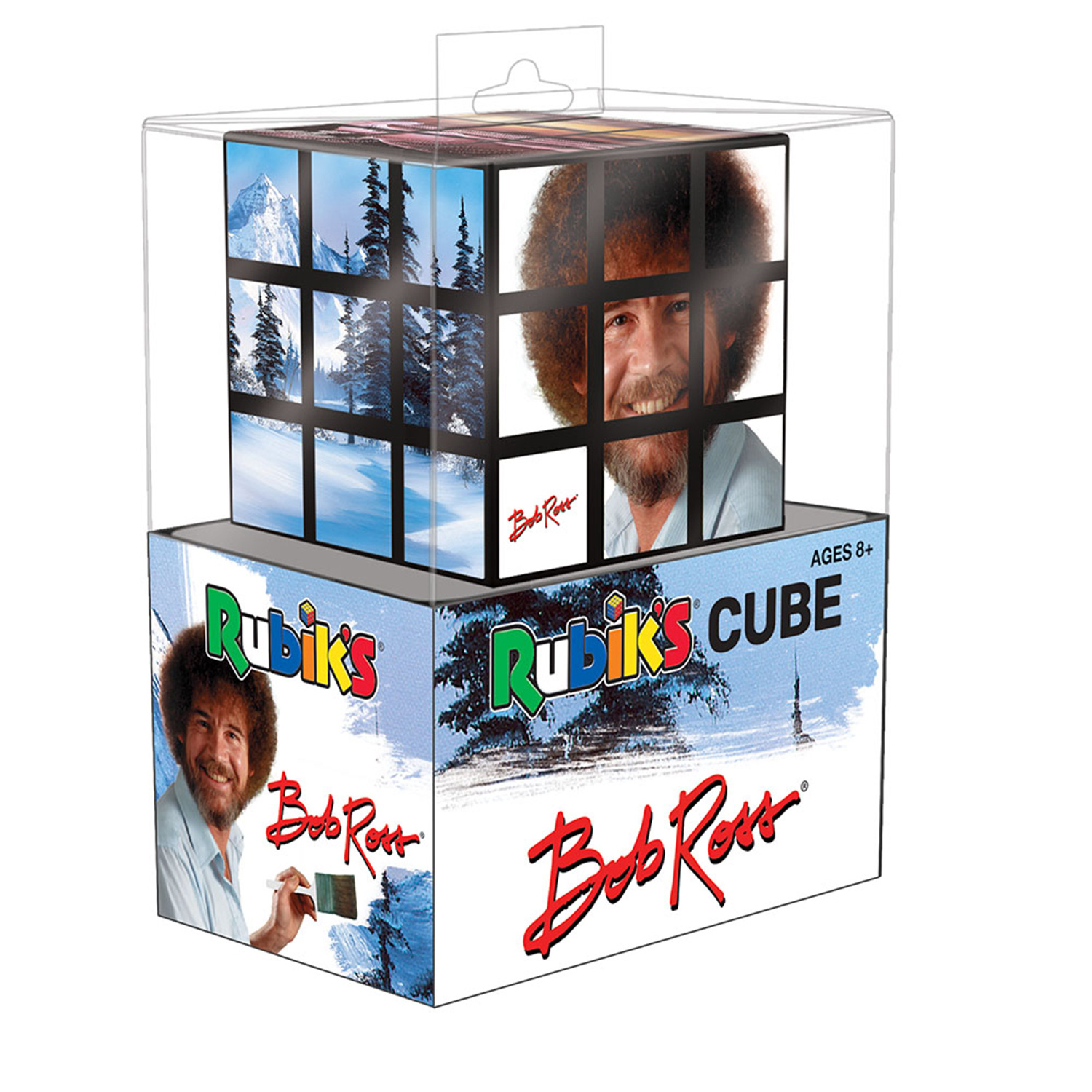 Bob Ross Rubiks Puzzle Cube