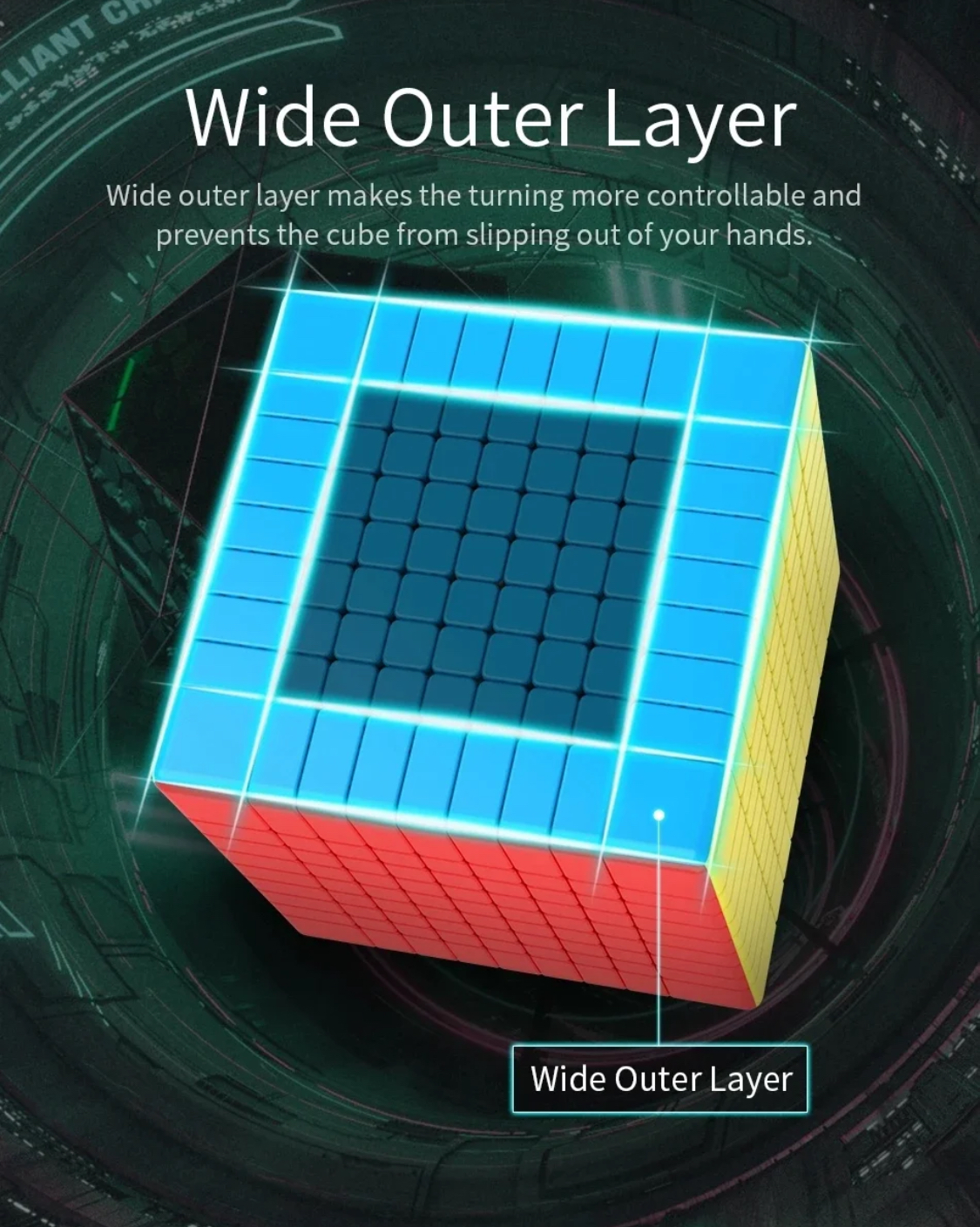 Rubiks Mei Long MoYu 9 WCA 9x9x9 Speedcube Stickerless