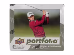 2024 Upper Deck Portfolio Golf Trading Cards Hobby Box (8 Packs / 1 Auto or Memorabilia)